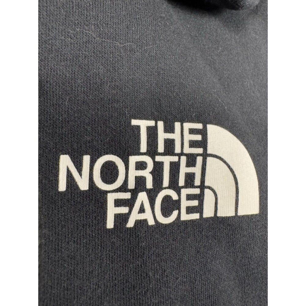 North Face Hoodie Mens Medium Black Spell Out Graphic Full Zip - Picture 7 of 16